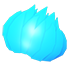 Spiky Blue Hair