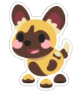African Painted Dog Sticker