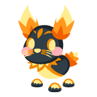 Burning Bunny Sticker