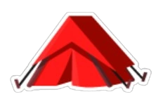 Camping Tent Sticker