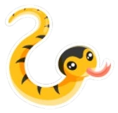 Cheeky Yellow Lipped Sea Krait Sticker