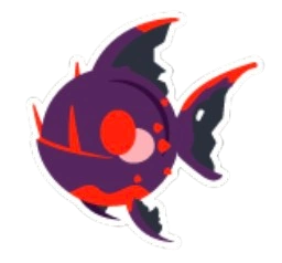 Dracula Fish Sticker
