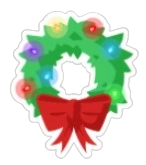 Festive Wreath Sticker