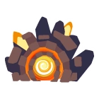Fire Dimension Portal Sticker