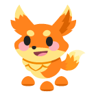 Flaming Fox Sticker