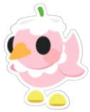Flower Power Duckling Sticker