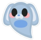 Ghost Bunny Sticker