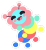 Gumball Caterpillar Sticker