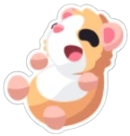 Happy Guinea Pig Sticker