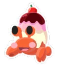 Ice Cream Hermit Crab Sticker