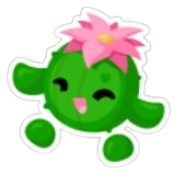 Joyful Cactus Friend Sticker