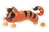 Jumping Banded Palm Civet Sticker