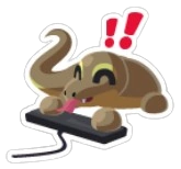 Keyboard Warrior Komodo Dragon Sticker