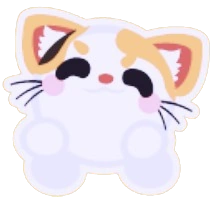 Mochi Meow Tumble Animated Sticker