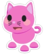 Pink Cat Sticker