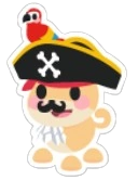 Pirate Dog Sticker