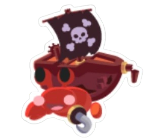Pirate Hermit Crab Sticker