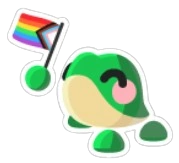Proud Frog Sticker