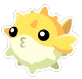 Puckered Up Pufferfish Sticker