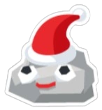 Santa Pet Rock Sticker