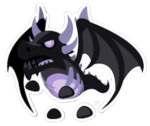 Shadow Dragon Animated Sticker