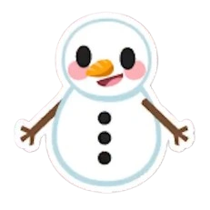 Snowman Sticker
