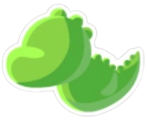 T-Rex Throw Toy Sticker