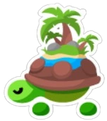 Tortuga de la Isla Sticker