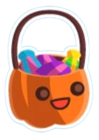 Trick or Treat Basket Sticker