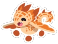 Waffle Wyrm Sticker