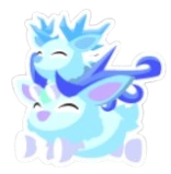 Winter Deer Family Sticker