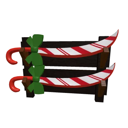 Mounted Candy Cane Sword