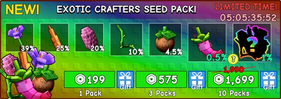 Exotic Crafters Seed Pack