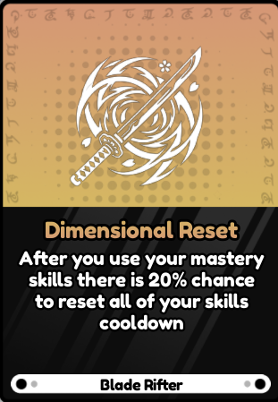 Dimensional Reset
