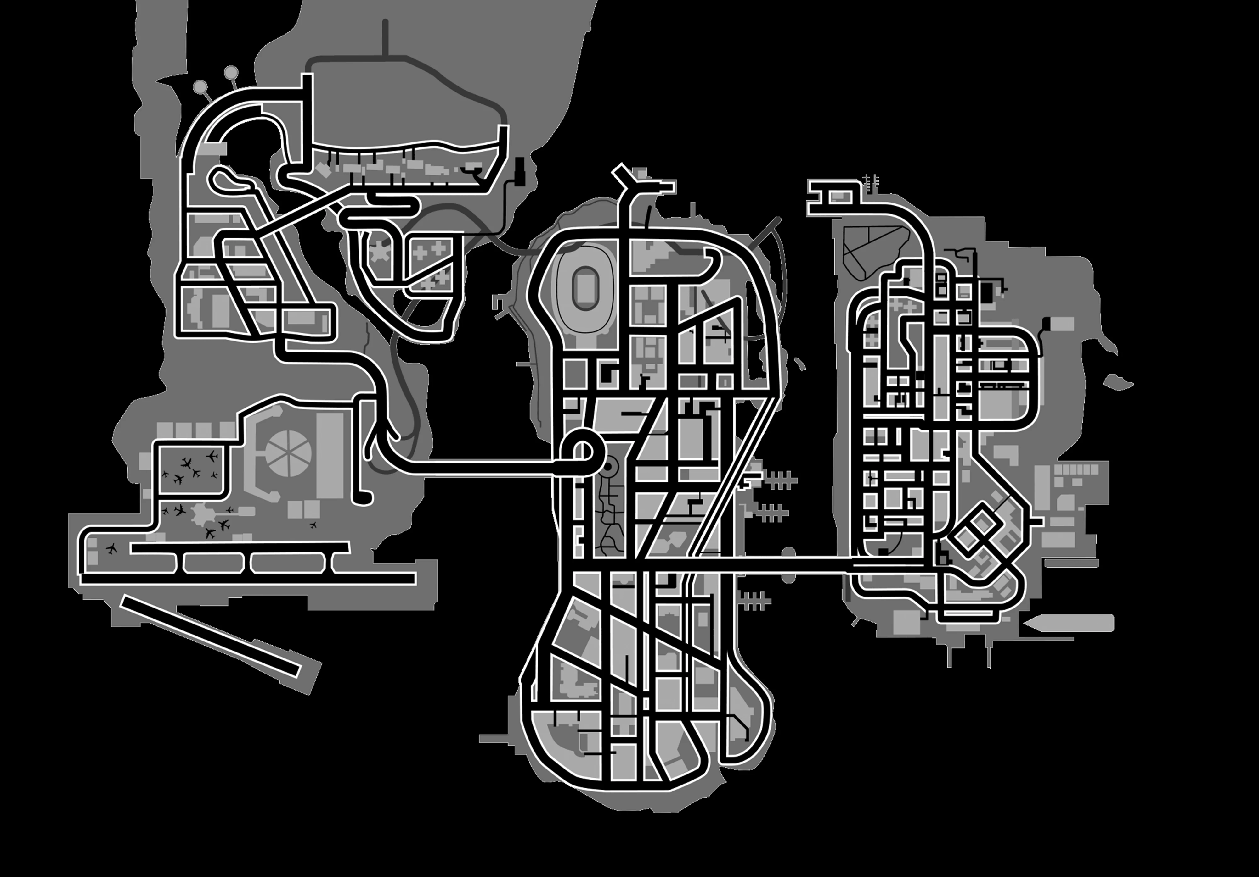 GTA Liberty City Stories map
