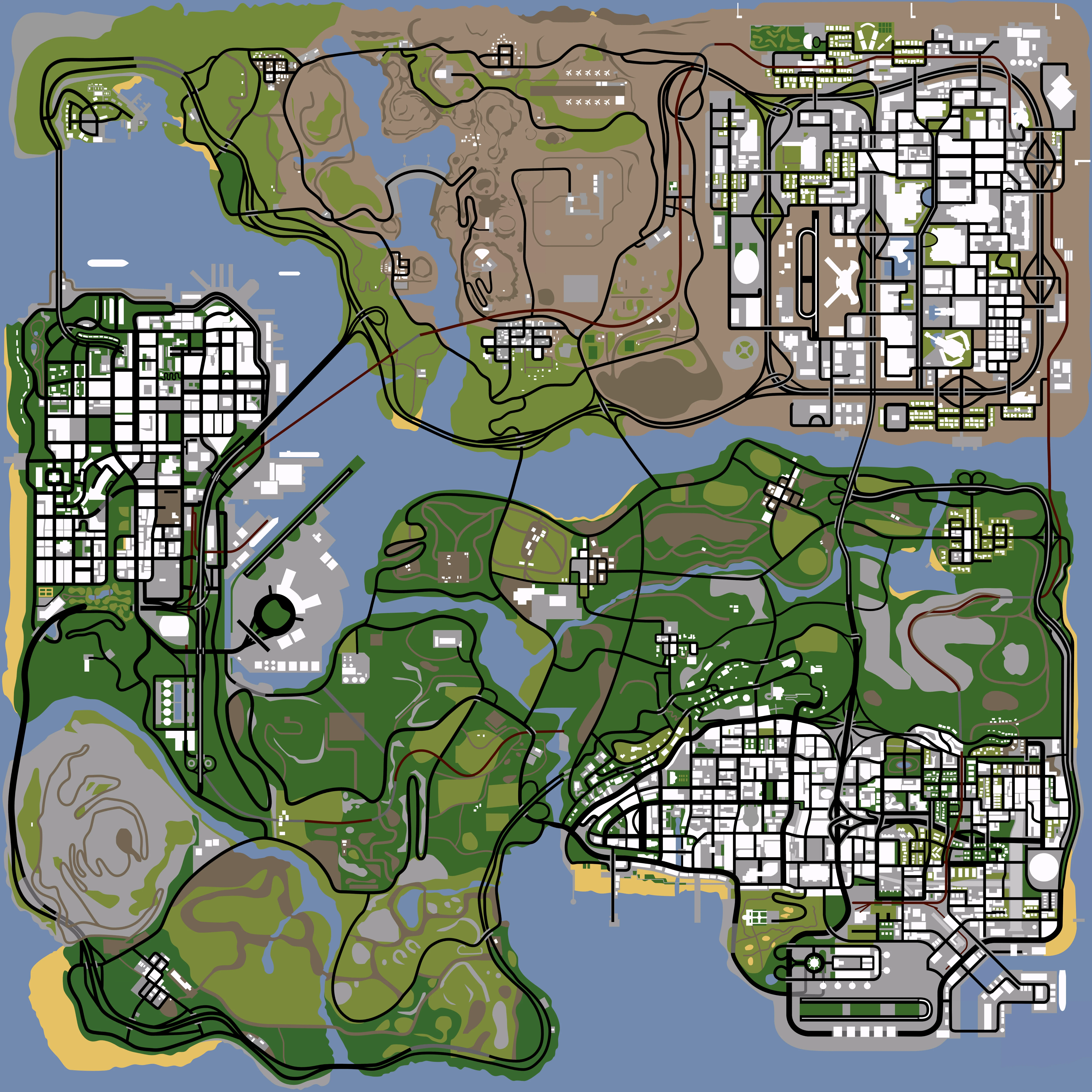 GTA San Andreas map
