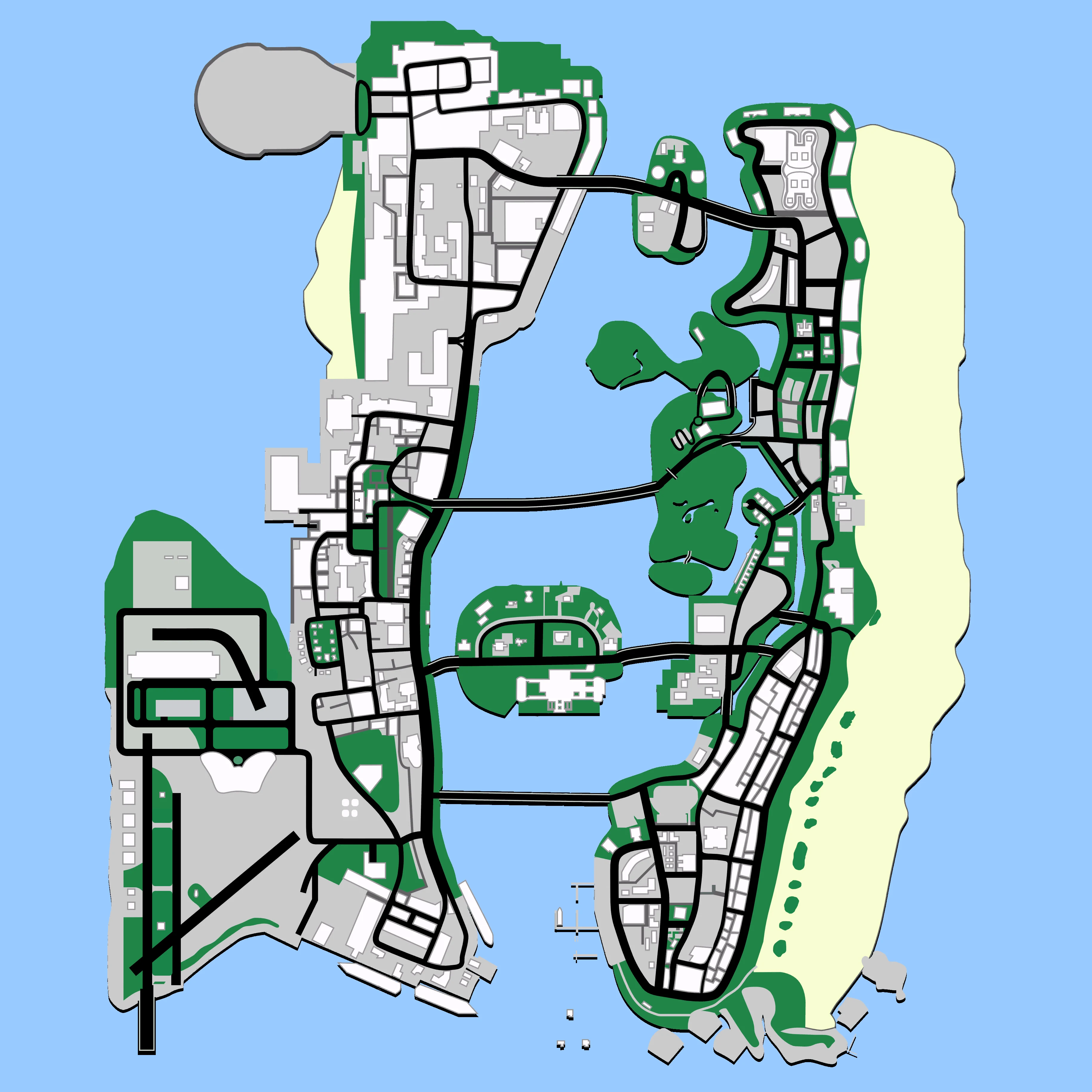 GTA Vice City map